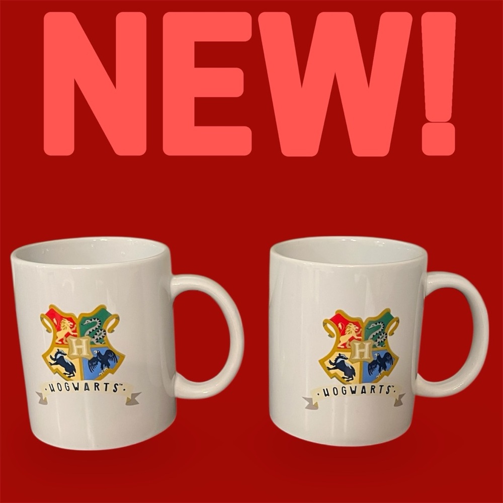 Harry Potter Hogwarts Ceramic Mug Set NWOT